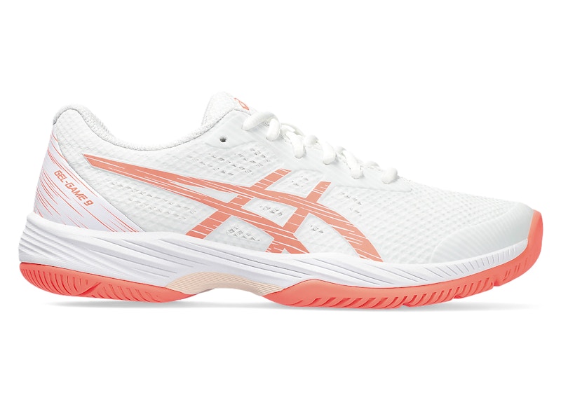 ASICS Pre-owned Gelgame 9 (women's) Sneakers In White/sun Coral