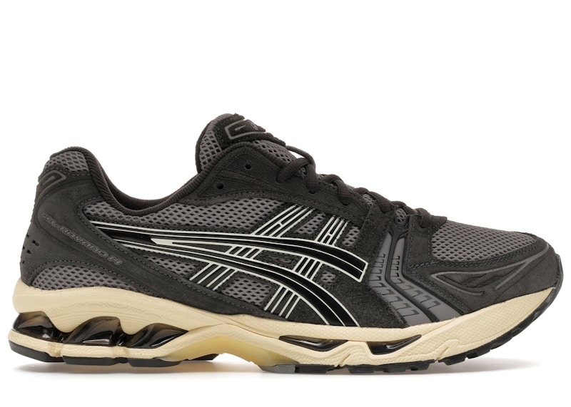 Men's ASICS GelKayano 14 Sneakers in Clay Grey/Black