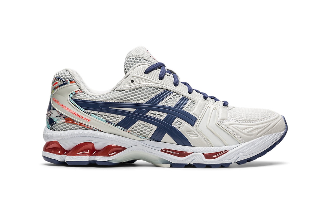 Click to view more detailed imagery on our partner's website Pre-owned Asics Gel-kayano 14 Glacier Grey Thunder Blue In Glacier Grey/thunder Blue