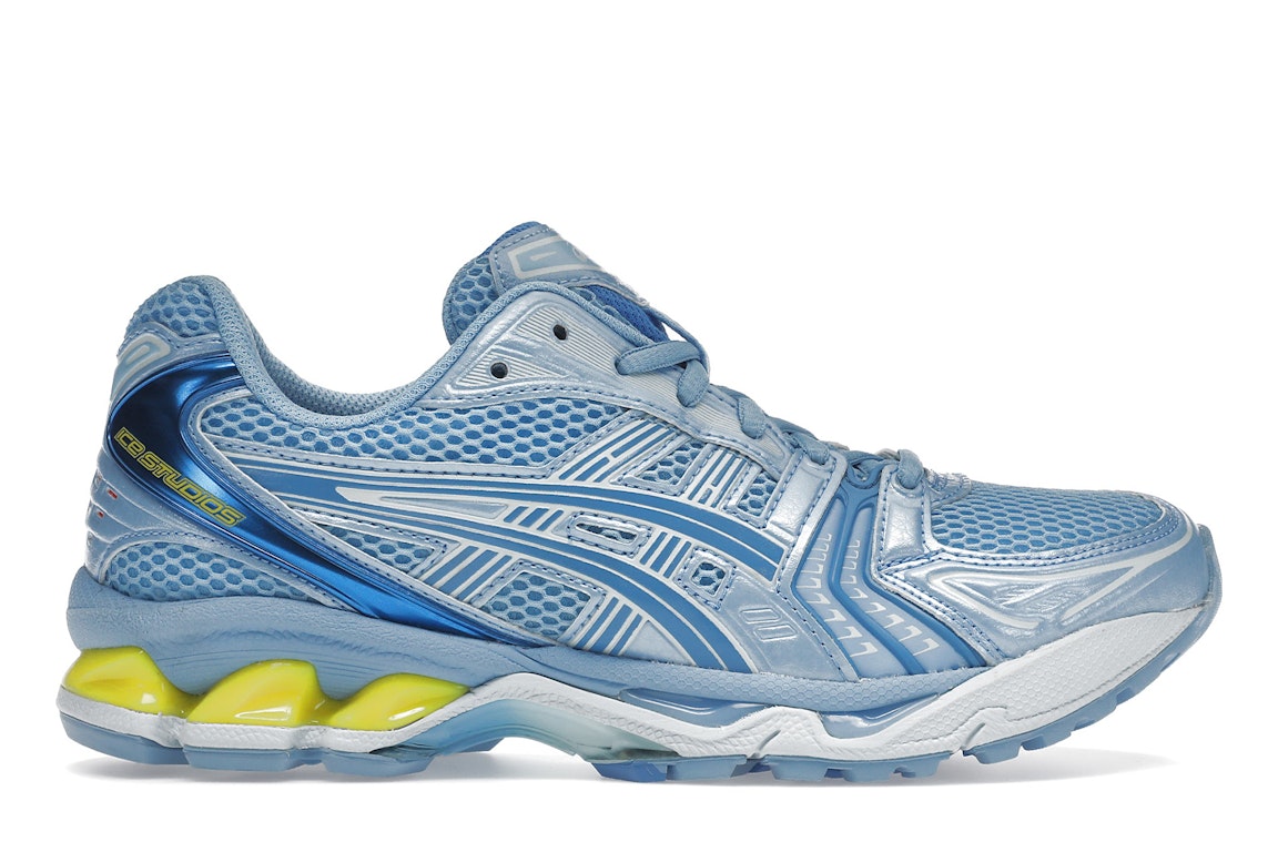 Pre-owned Asics Gel-kayano 14 Ice Studios Blue In Blue/yellow