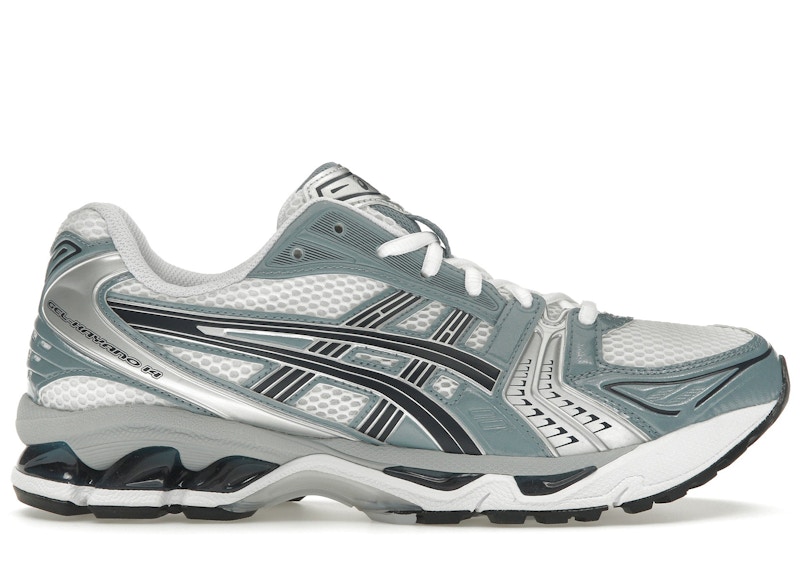 Pre-owned Asics Men's  Gelkayano 14 Sneakers In White/fjord Grey