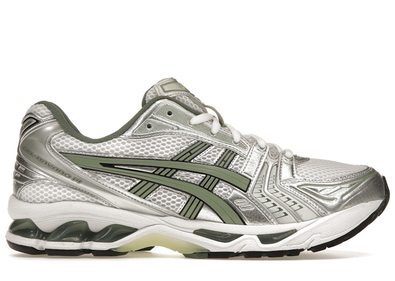 ASICS Gel-Kayano 14 White Pure Silver Slate Grey Sage Men's