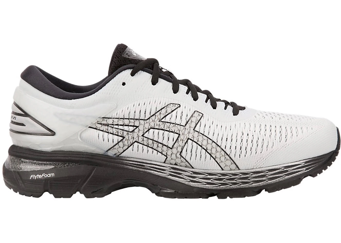 ASICS Gel-Kayano 25 Blanco Gris Glaciar Hombre 1011A019-021 MX