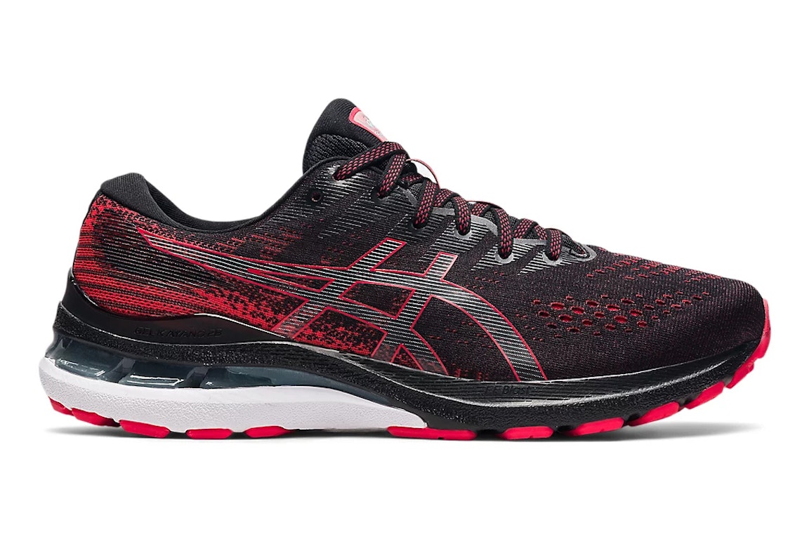Pre-owned Asics Gel-kayano 28 Black Electric Red In Black/electric Red