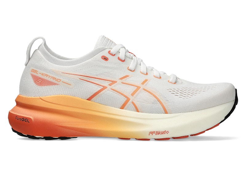 Pre-owned Asics Gelkayano 31 (women's) Sneakers In White/faded Orange