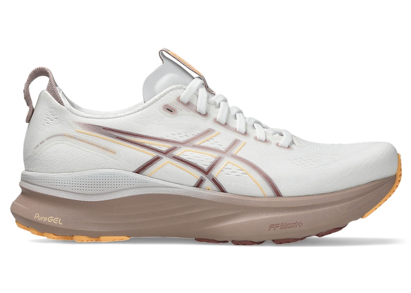 Pre-owned Asics Gelkayano 32 (women's) Sneakers In White/orange Glow In Multi