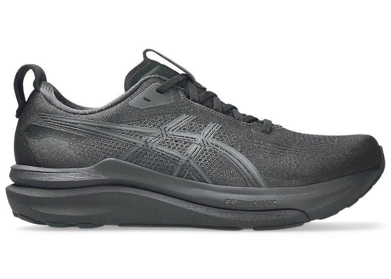 Men's ASICS GelKayano 33 Triple Sneakers in Black