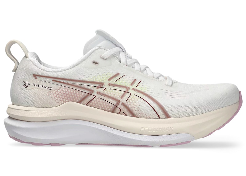 ASICS GelKayano 33 (Women's) Sneakers in White/Hazy Lilac