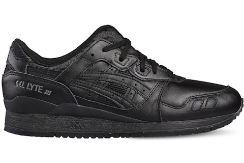 ASICS Gel-Lyte III Cuir Triple Noir Homme Style HL6A2-9090 FR