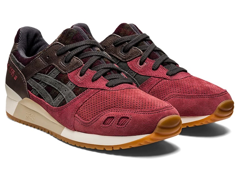 Asics gel lyte hot sale iii burgundy gold