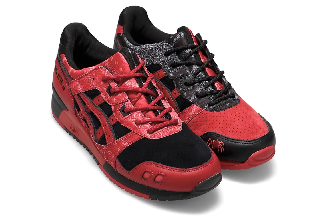 Click to view more detailed imagery on our partner's website Pre-owned Asics Gel-lyte Iii Og Red Spider In Black/red