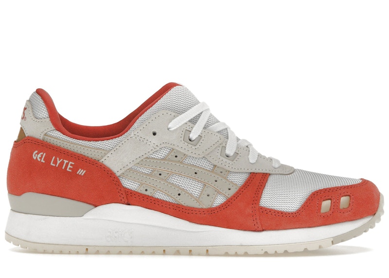 Asics gel lyte iii red grey on sale