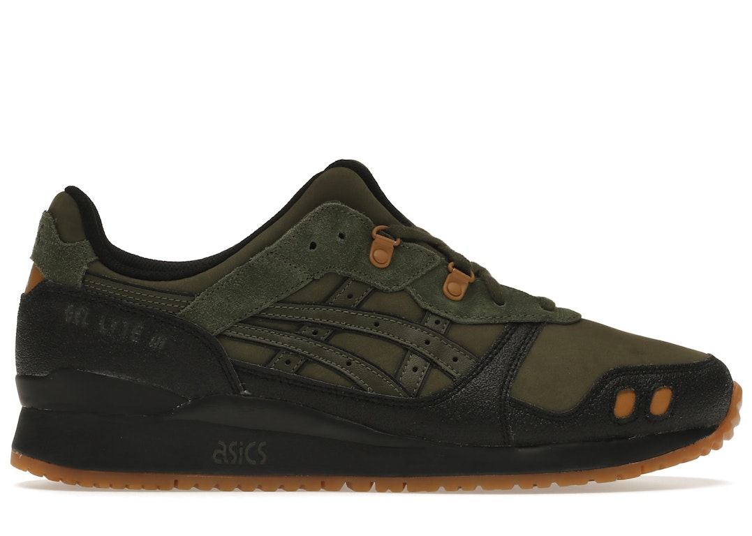 Pre-owned Asics Gel-lyte Iii Olive Canvas Black In Olive Canvas/black