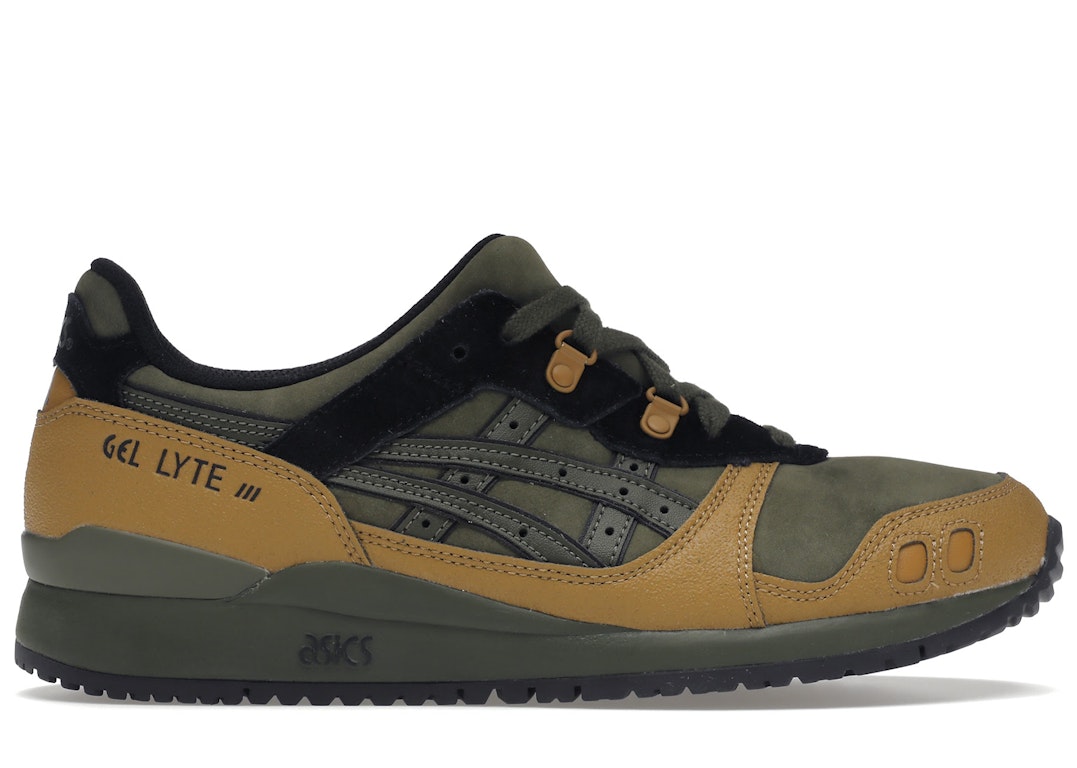 Pre-owned Asics Gel-lyte Iii Olive Canvas Tan Presidio In Olive Canvas/tan Presidio