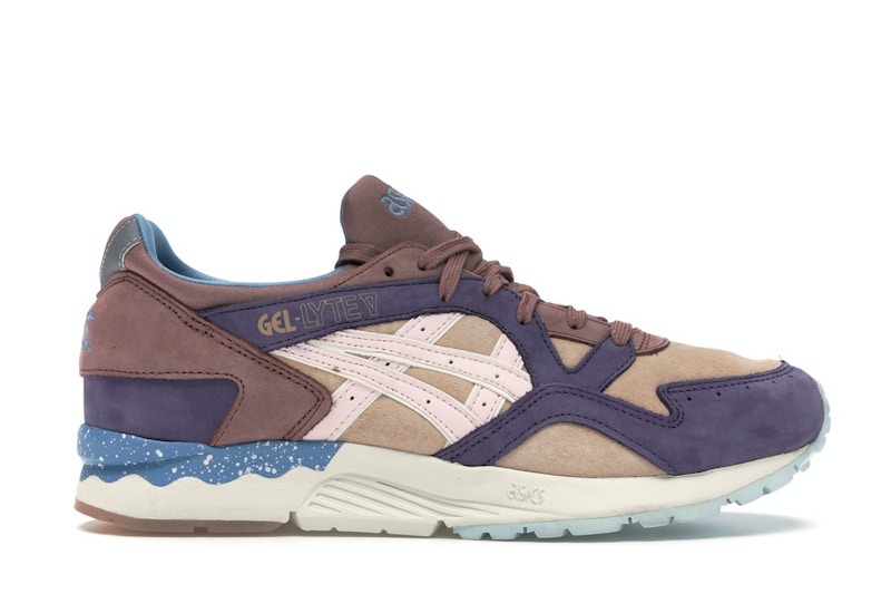 Pre-owned Asics Men's  Gellyte V Offspring X Onitsuka Tiger Desert Sneakers In Beige/pink In Multi