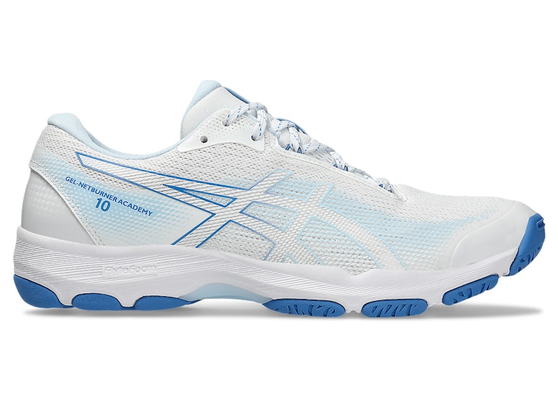 ASICS Gel-Netburner Academy 10 White Light Blue (Women's)