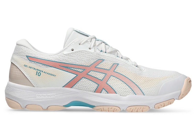 Pre-owned Asics Gelnetburner Academy 10 (women's) Sneakers In White/wild Blossom