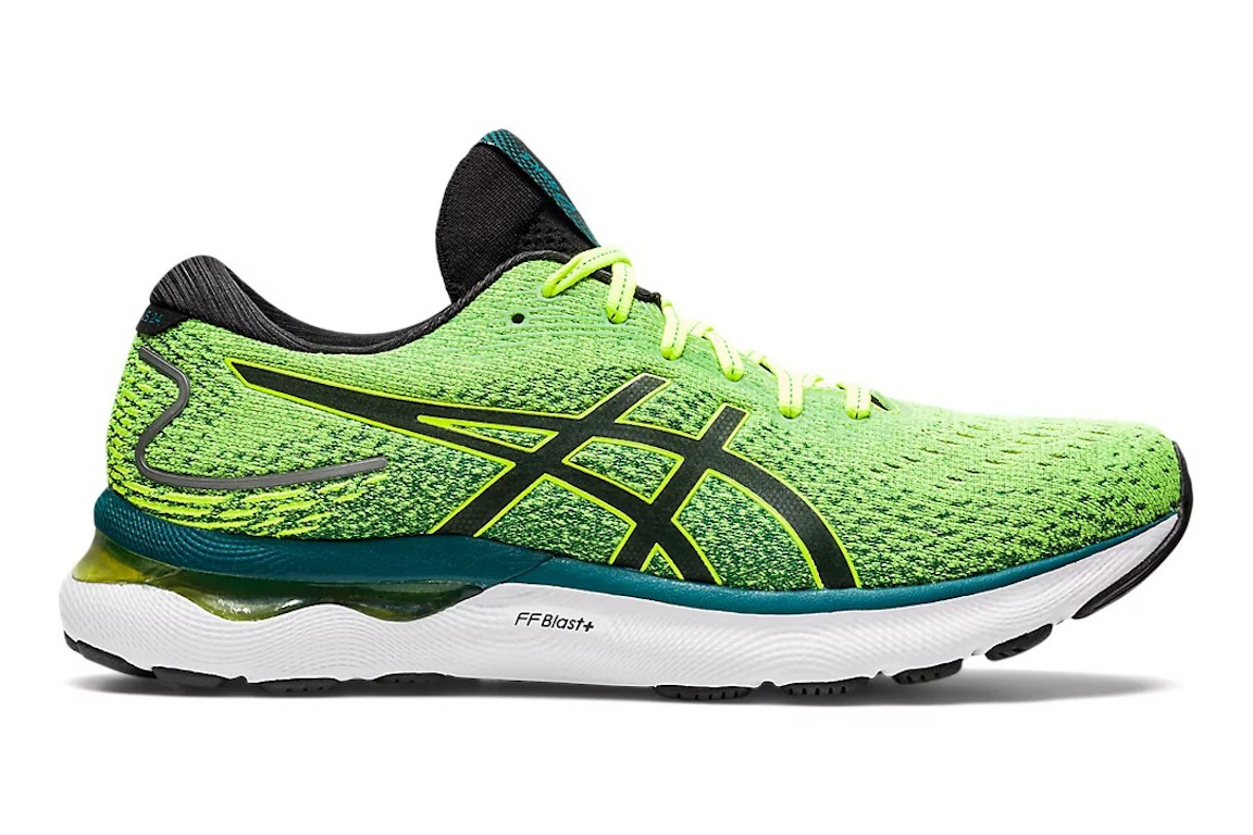 Click to view more detailed imagery on our partner's website Pre-owned Asics Gel Nimbus 24 Safety Yellow Black In Safety Yellow/black