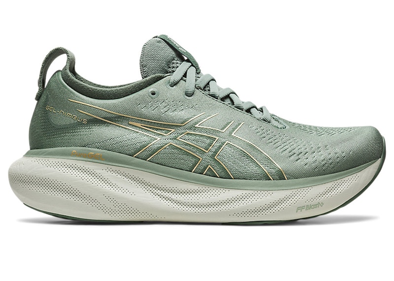 Pre-owned Asics Gelnimbus 25 (women's) Sneakers In Slate Grey/champagne