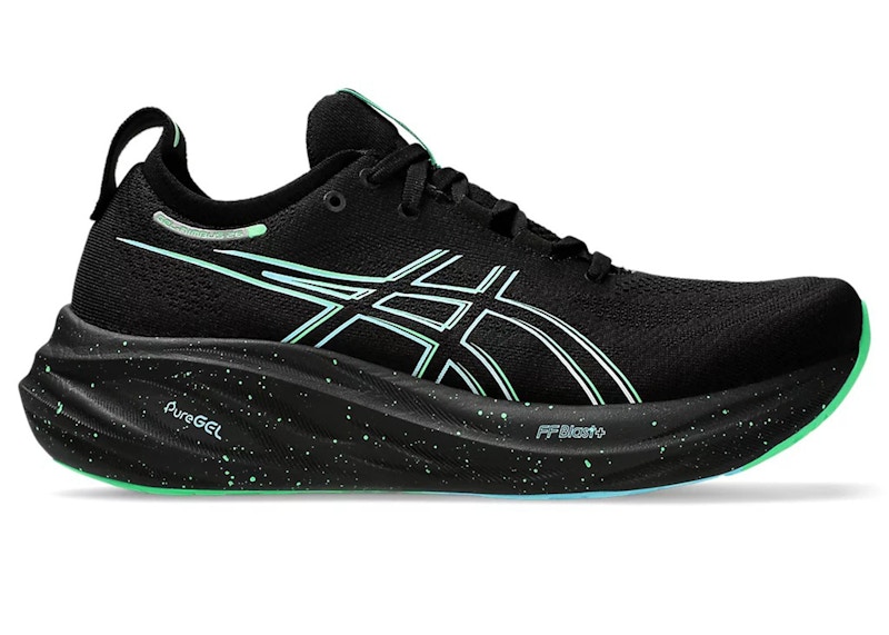 Pre-owned Asics Men's  Gelnimbus 26 Sneakers In Black/soothing Sea