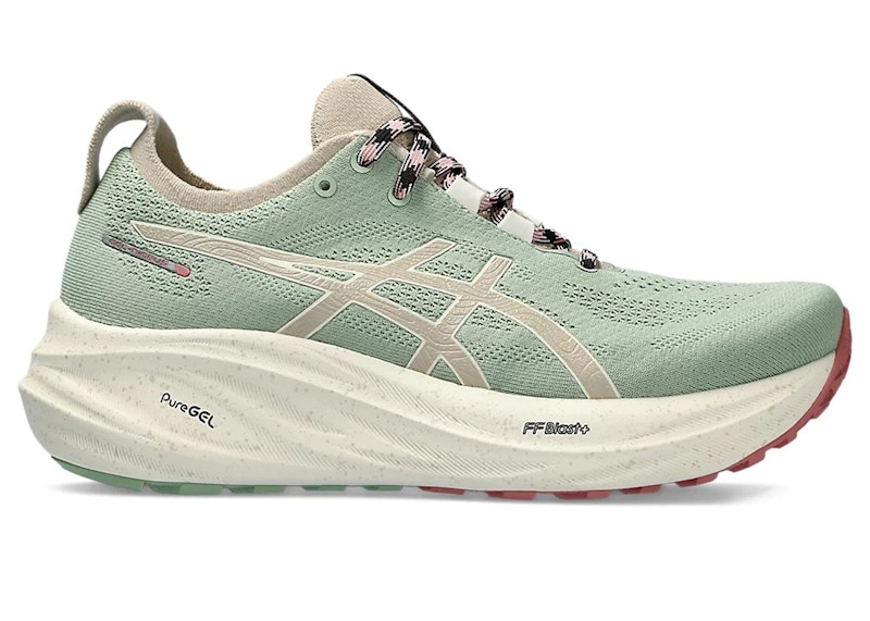 Pre-owned Asics Gelnimbus 26 Tr (women's) Sneakers In Nature Bathing/rose Rougue