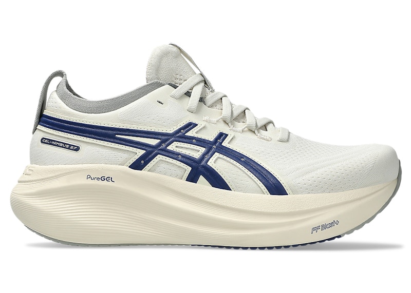 Pre-owned Asics Gelnimbus 27 Track Club (women's) Sneakers In Birch/indigo Blue