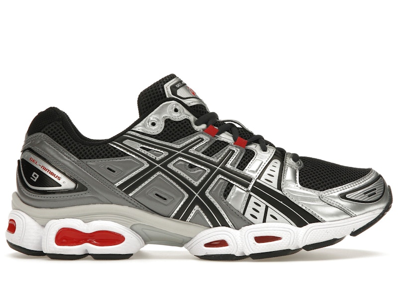 ASICS Gel Nimbus 9 Gris Grafito Rojo Hombre 1201A424 023 US