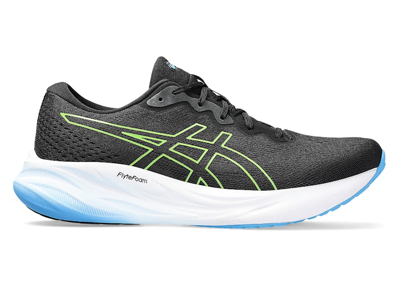 Pre-owned Asics Men's Gelpulse 15 Sneakers In Black/electric Lime