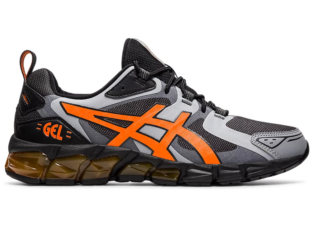 Asics grey store and orange