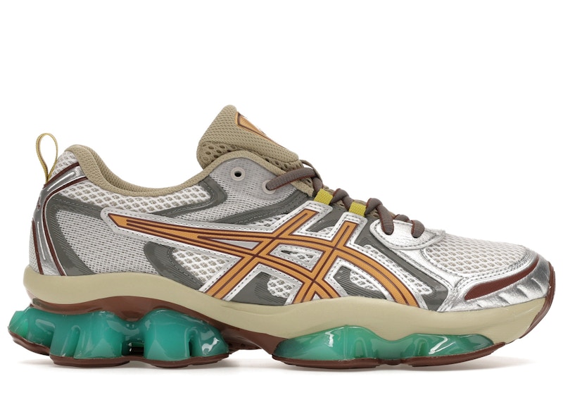 Men's ASICS GelQuantum Kinetic Sneakers in White/Khaki