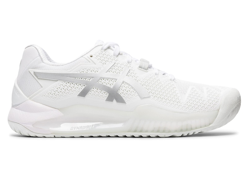 ASICS Gel-Resolution 8 Bianco Pure Argento (donna)