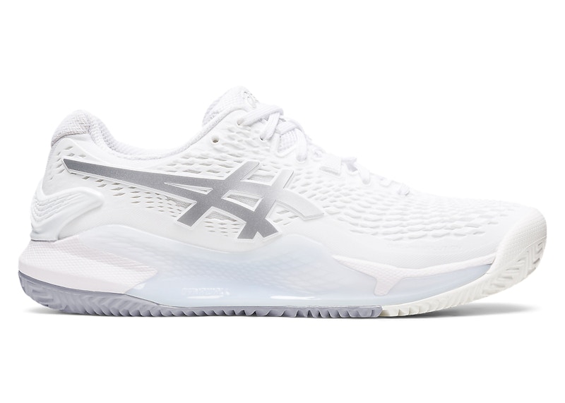 ASICS Gel-Resolution 9 Clay White Pure Silver (Damen)