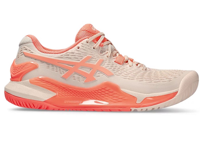Pre-owned Asics Gelresolution 9 (women's) Sneakers In Pearl Pink/sun Coral