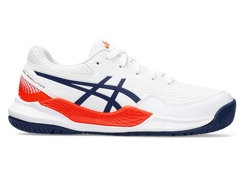 Pre-owned Asics Gelresolution 9 Sneakers In White/blue Expanse In Multi