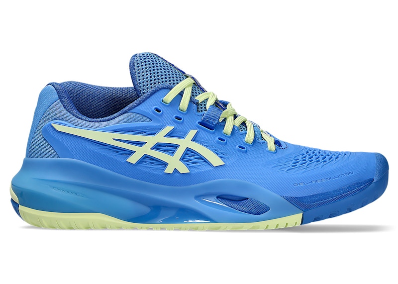 Pre-owned Asics Gelresolution X (women's) Sneakers In Blue Coast/huddle Yellow