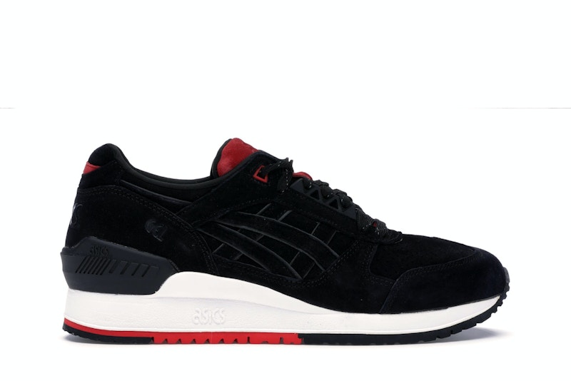 Pre-owned Asics Men's  Gelrespector Concepts Widow Sneakers In Black/red/white