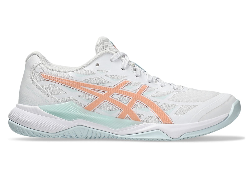 Pre-owned Asics Geltactic 12 (women's) Sneakers In White/bright Sunstone In Multi