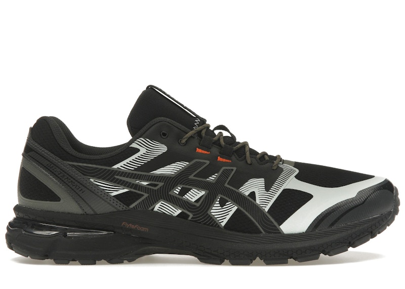 Pre-owned Asics Men's  Gelterrain Truffle Grey Sneakers In Black/truffle Grey​