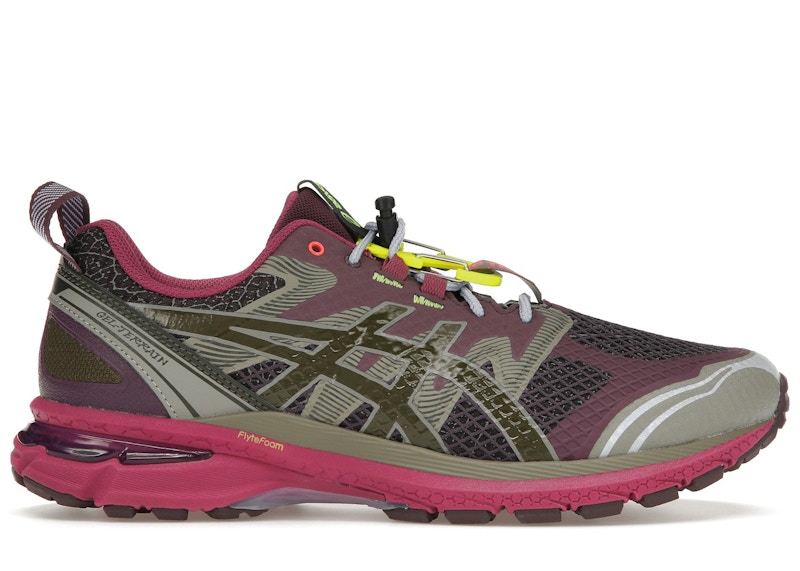 Pre-owned Asics Men's Gelterrain Up There Sneakers In Purple/lavender