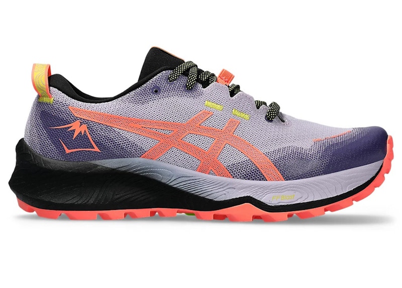 Pre-owned Asics Geltrabuco 12 (women's) Sneakers In Faded Ash Rock/sun Coral