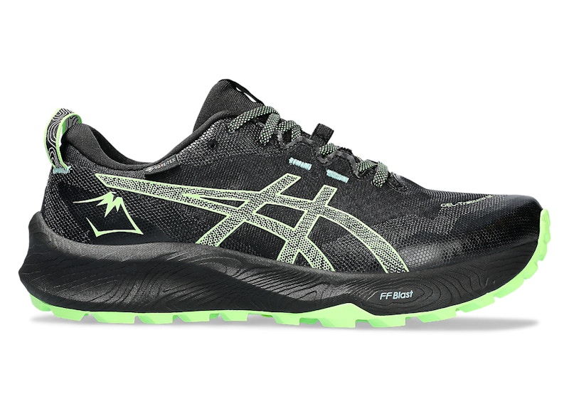ASICS Pre-owned Men's Geltrabuco 12 Gtx Sneakers In Black/illuminate Green In Multi