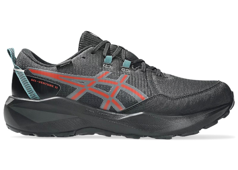 Men's ASICS GelVenture 11 Waterproof Sneakers in Black/Spice Latte