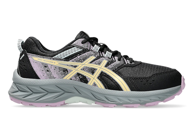Pre-owned Asics Gelventure 9 Sneakers In Black/light Orange