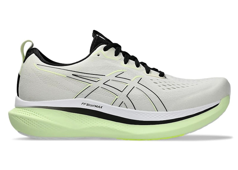Pre-owned Asics Men's Glideride Max Green Sneakers In Birch/black