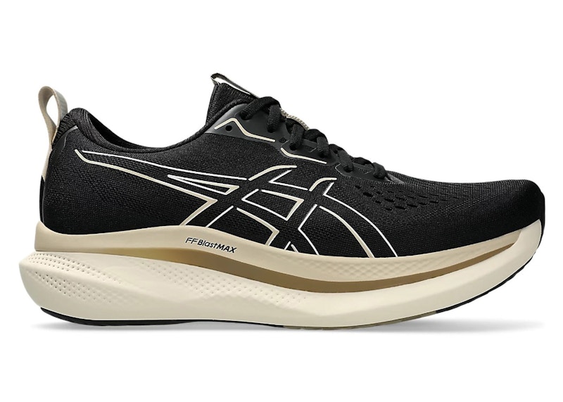 Pre-owned Asics Men's Glideride Max Sneakers In Black/oatmeal