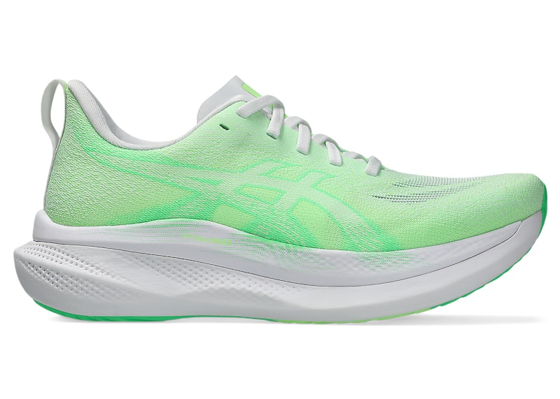 Pre-owned Asics Glideride Max 2 (women's) Sneakers In White/vital Green