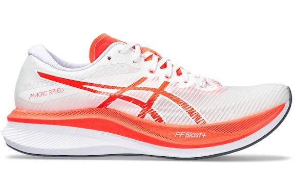 ASICS Magic Speed 3 Blanco Sunrise Rojo (Mujer)