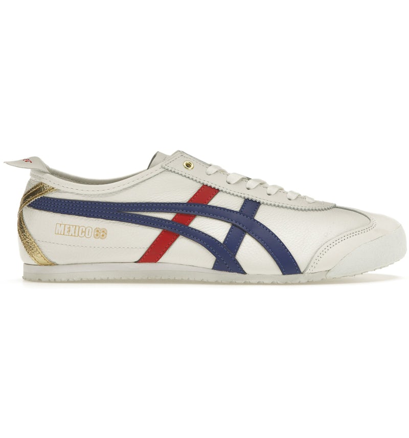 Onitsuka Tiger Mexico 66 White Blue Red Metallic Gold Men's
