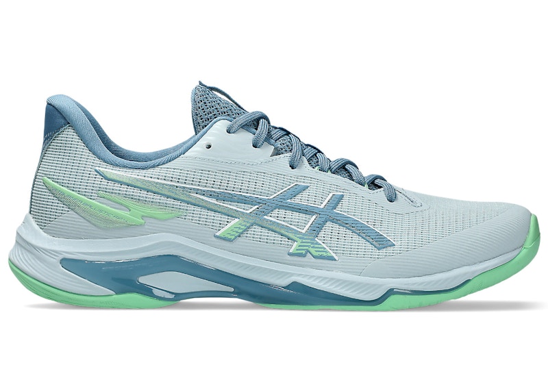 Men's ASICS Netburner Ballistic FF 4 Sneakers in Cool Grey/Saba Blue