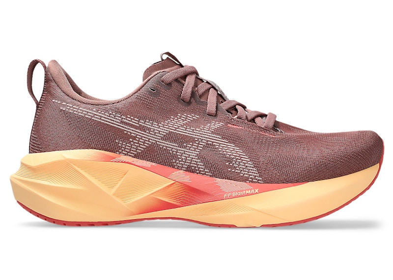Pre-owned Asics Novablast 5 (women's) Sneakers In Rubble Red/fawn
